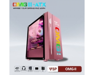 Case VSP LED Gaming OMG-II ATX - Pink