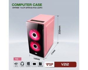 Case VSP home and Gaming V212 - Pink