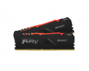 RAM desktop KINGSTON Fury Beast RGB (2 x 16GB) DDR4 3600MHz (KF436C18BBAK2/32)