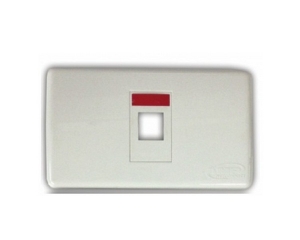 Mặt nạ 1 port Faceplate Kit Shutter COMMSCOPE (2-1427030-1)