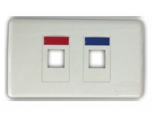 Mặt nạ 2 port Faceplate Kit Shutter COMMSCOPE (2-1427030-2)