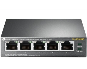 5-Port 10/100Mbps PoE Desktop Switch TP-LINK TL-SF1005P