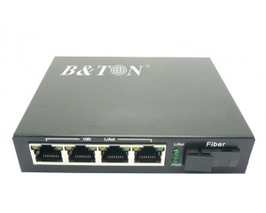Chuyển đổi Quang-Điện Media Converter Unmanaged Fiber Switch BTON BT-914SM-20