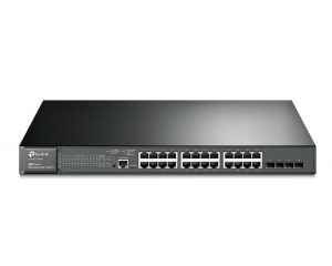 JetStream 24-Port Gigabit L2 Managed PoE+ Switch with 4 SFP Slots TP-LINK T2600G-28MPS