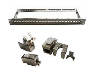 Khung Patch panel 24 Port 1U CAT.6A STP Snap-in DINTEK 1406-00012