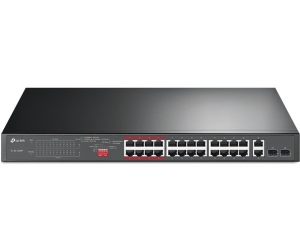 24-Port 10/100Mbps + 2-Port Gigabit Unmanaged PoE+ Switch TP-LINK TL-SL1226P