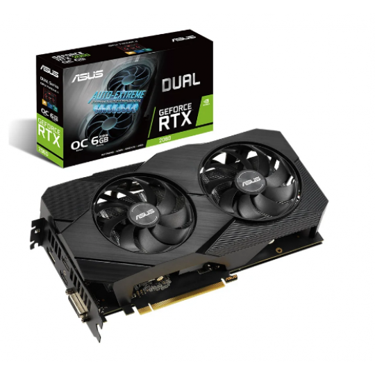 Card màn hình ASUS Dual GeForce RTX 2060 O6G EVO 6GB GDDR6 DUAL-RTX2060-O6G-EVO