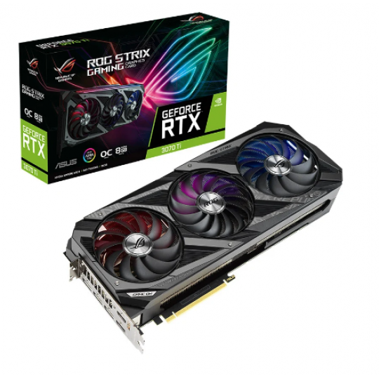 Card màn hình ASUS ROG Strix GeForce RTX 3070 Ti OC Edition 8GB GDDR6X 8GB GDDR6X ROG-STRIX-RTX3070Ti-O8G-GAMING