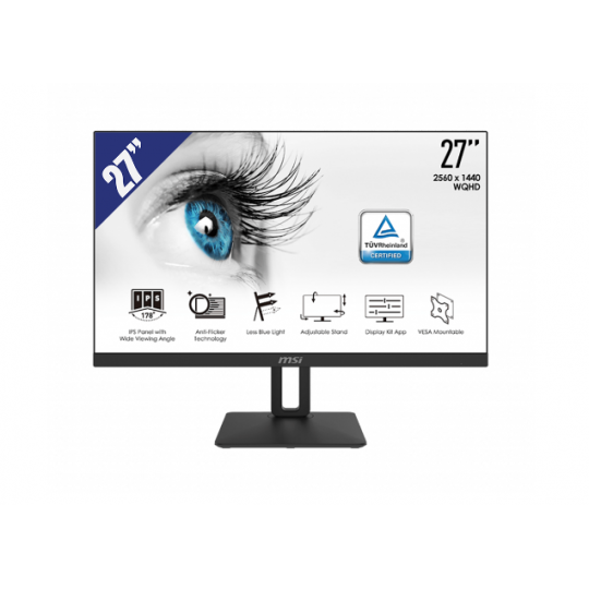 Màn hình LCD MSI PRO MP271QP (2560 x 1440/IPS/60Hz/5 ms)
