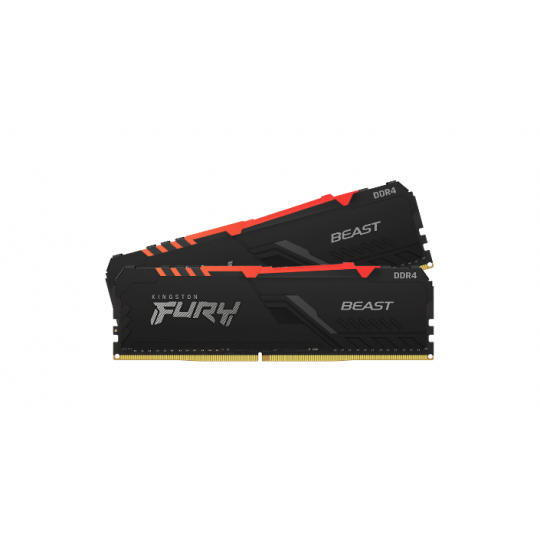 Bộ nhớ/ Ram Desktop Kingston Fury Beast RGB 32GB (2x16GB) DDR4 3600Mhz (KF436C18BBAK2/32)