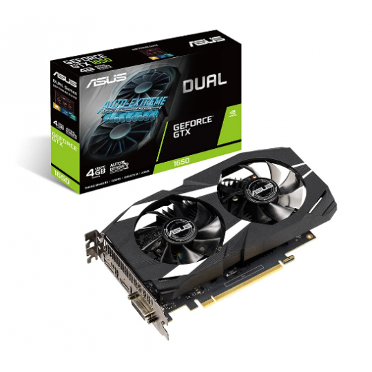 Card màn hình ASUS GeForce GTX 1650 4GB GDDR5 DUAL (DUAL-GTX1650-4G)