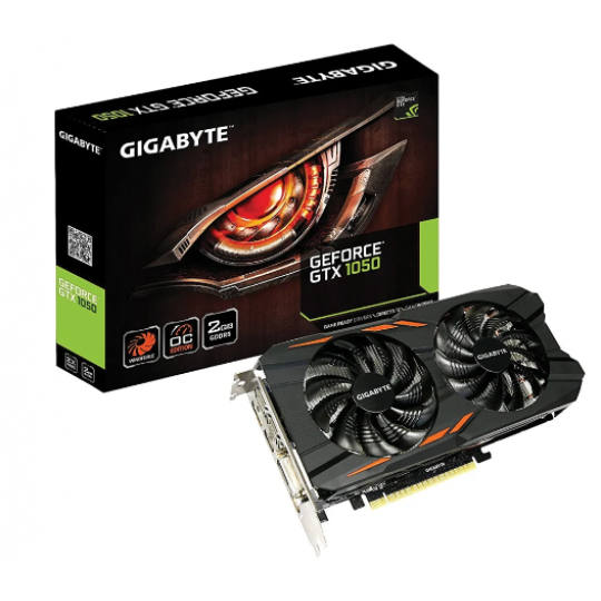 Card màn hình GIGABYTE GeForce GTX 1050 2GB GDDR5 WindForce (GV-N1050WF2OC-2GD)
