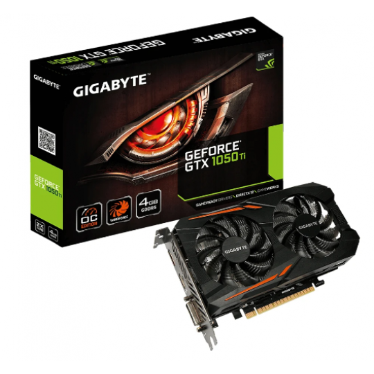 Card màn hình GIGABYTE GeForce GTX 1050ti 2GB GDDR5 WindForce (GV-N1050WF2OC-2GD)