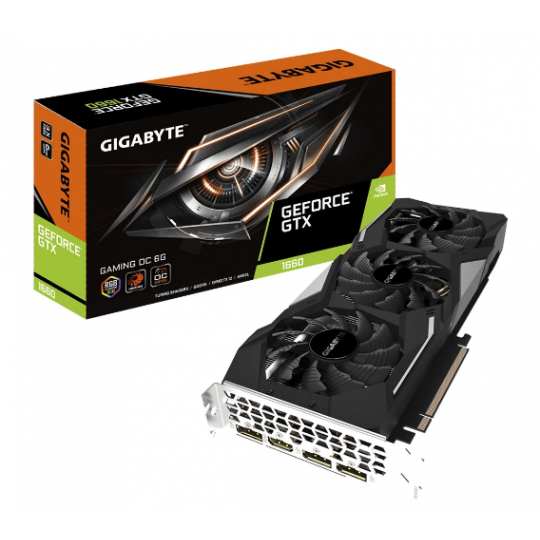 Card màn hình GIGABYTE GeForce GTX 1660 6GB GDDR5 Gaming OC (GV-N1660 GAMING OC-6GD)