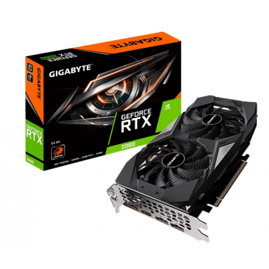 Card màn hình GIGABYTE GeForce RTX 2060 D6 6G 6GB GDDR6 GV-N2060D6-6GD