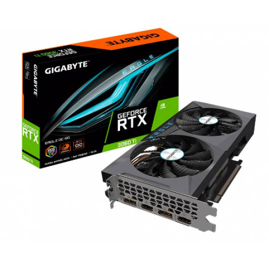 Card màn hình GIGABYTE GeForce RTX™ 3060 Ti EAGLE OC 8G 8GB GDDR6 GV-N306TEAGLE OC-8GD