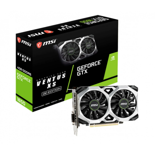 Card màn hình MSI GeForce GTX 1650 D6 VENTUS XS OC 4GB GDDR6 GeForce-GTX-1650-D6-VENTUS-XS-OC