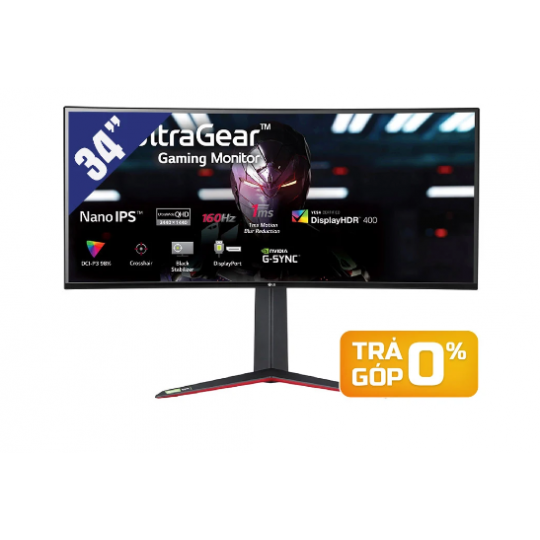 Màn hình LCD LG 34GN850-B.ATV (3440 x 1440/IPS/160Hz/1 ms/FreeSync, G-Sync compatible)