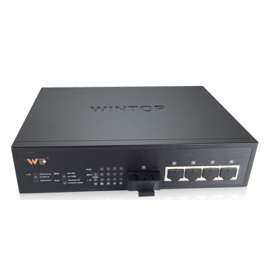  Switch WINTOP YT-DS205-1F4T 4-Port 10/100Base-T(X) + 1-Port 100Base-F(X)