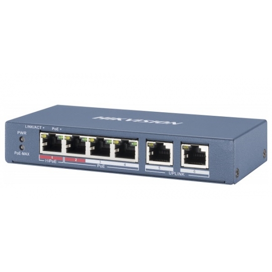 SWITCH DS-3E0106P-E/M HIKVISION